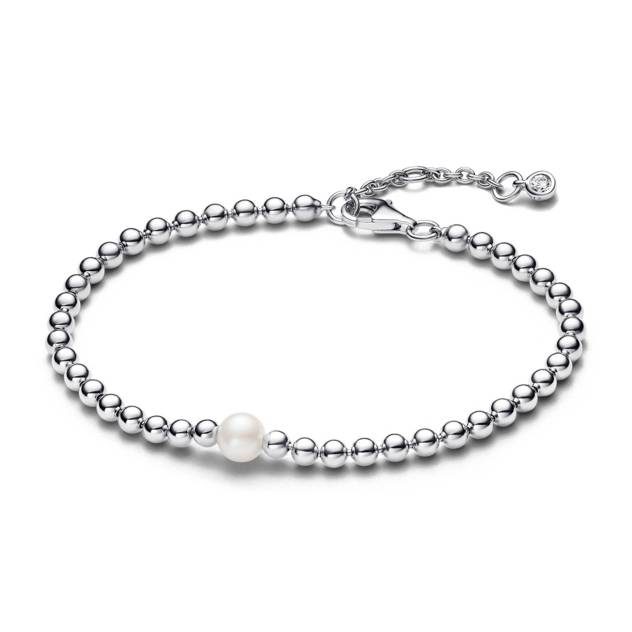 PANDORA Behandelte Süßwasserzuchtperle & Kugeln Armband