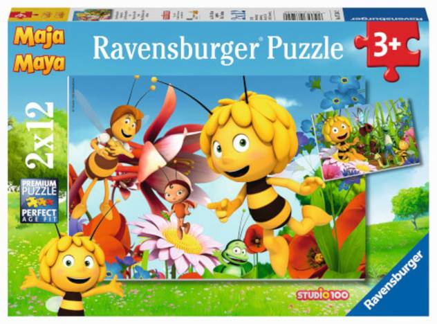 Ravensburger Biene Maja auf Blumewiese 2 X 12 Teile
