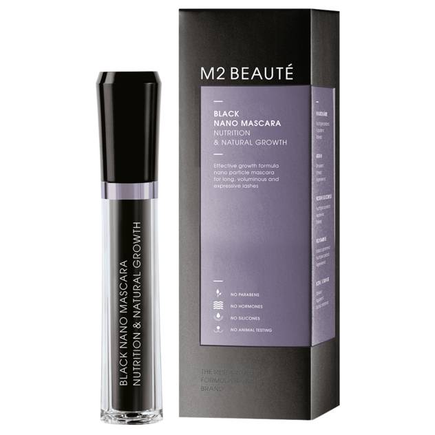 M2 Beauté Black Nano Mascara Nutrition & Natural Growth 6 ml