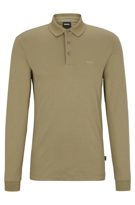 BOSS black Longsleeve-Poloshirt "Pado 30"