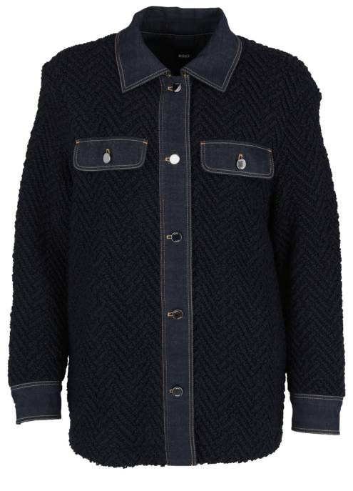BOSS Black Tweed-Jacke "Jakisa"
