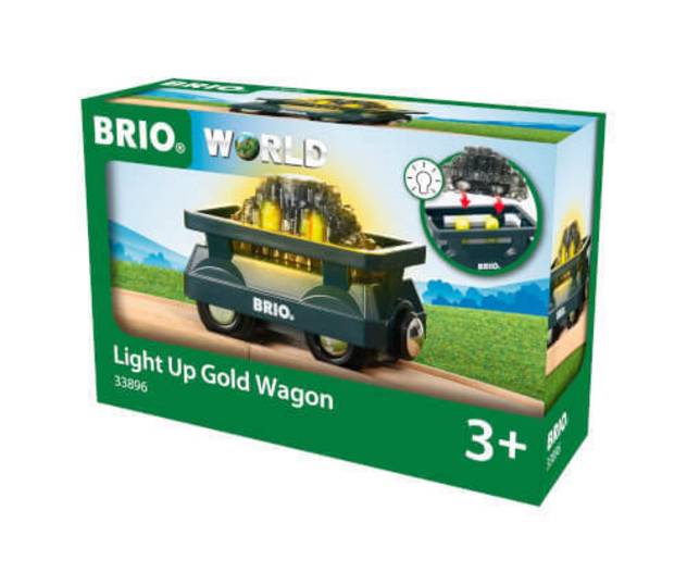 Brio Light Up Gold Wagon