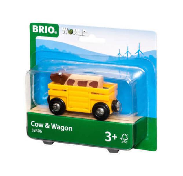 Brio Tierwagen mit Kuh
