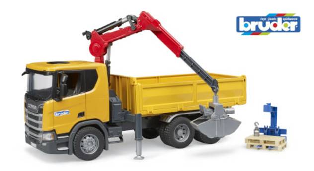 BRUDER Scania Baustellen-LKW