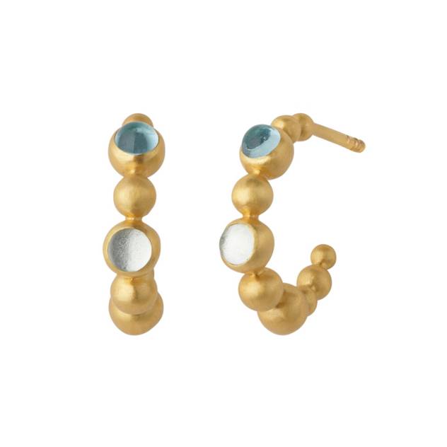 byBiehl Ohrringe "Pebbles Hoops Small Colors"