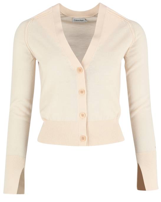 CALVIN KLEIN Cardigan mit V-Ausschnitt