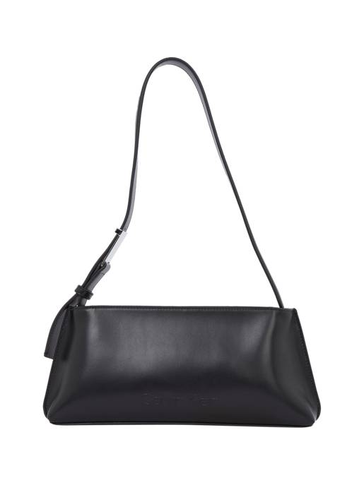 CALVIN KLEIN EMBOSSED LOGO SHOULDER BAG