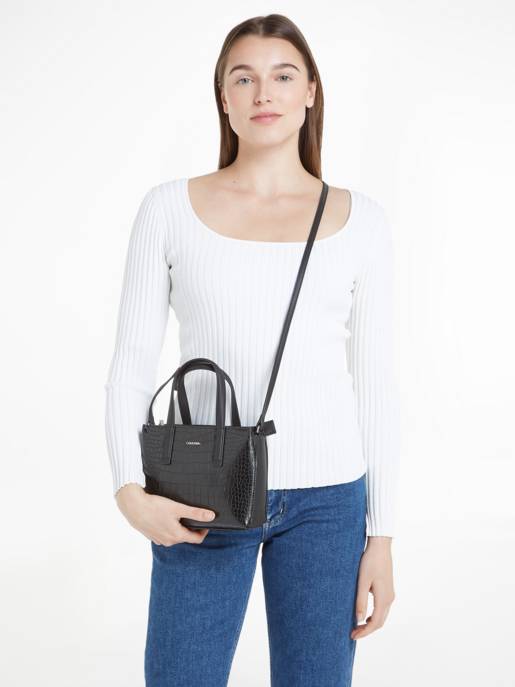 CALVIN KLEIN Handtasche "Mini Tote_Croco"
