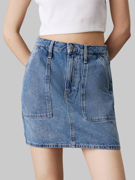 CALVIN KLEIN JEANS A- LINE MINI SKIRT