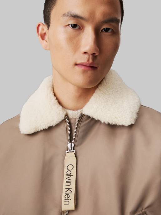 CALVIN KLEIN JEANS AVIATOR SHERPA JACKET