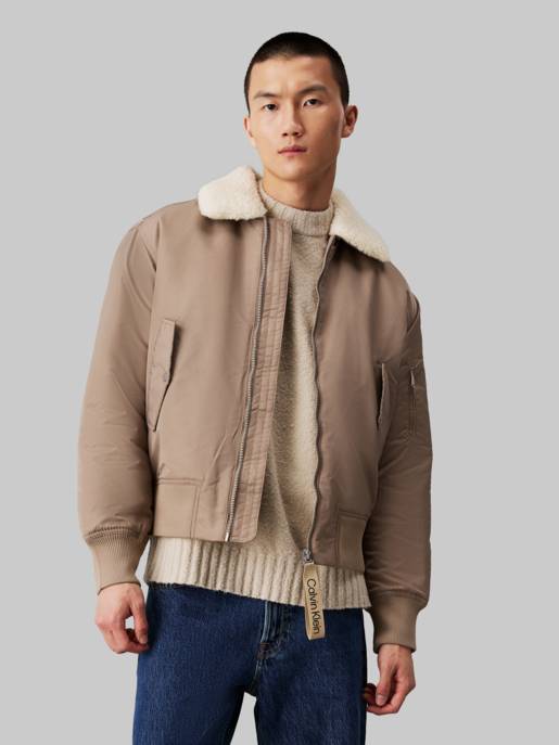CALVIN KLEIN JEANS AVIATOR SHERPA JACKET