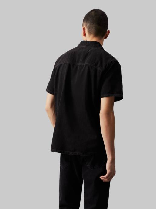 CALVIN KLEIN JEANS CAMP DENIM SHIRT