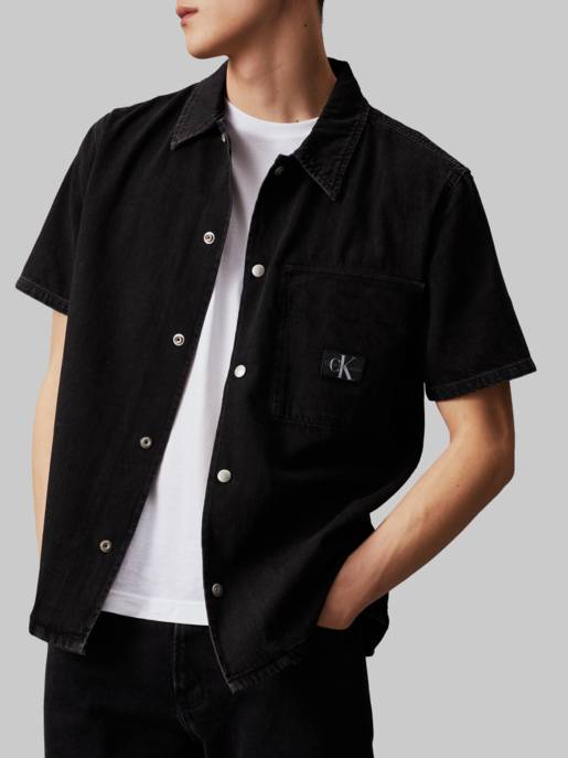CALVIN KLEIN JEANS CAMP DENIM SHIRT