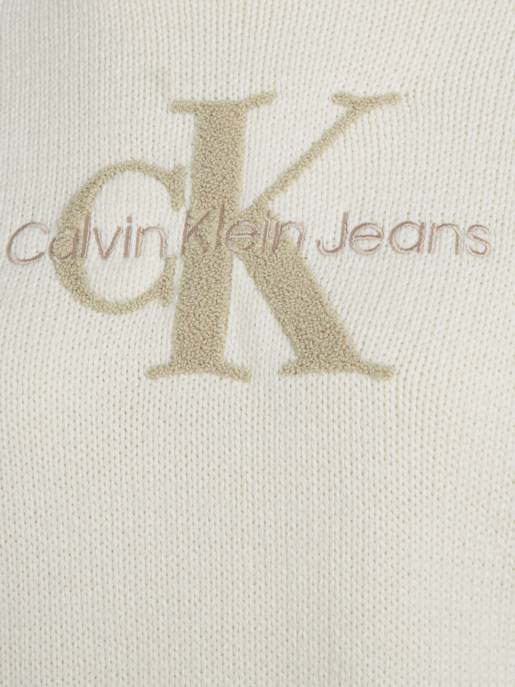 CALVIN KLEIN JEANS CHENILLE MONOLOGO SWEATER