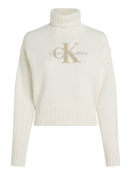 CALVIN KLEIN JEANS CHENILLE MONOLOGO SWEATER