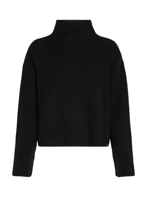 CALVIN KLEIN JEANS CHUNKY LOOSE HIGH NECK SWEATER