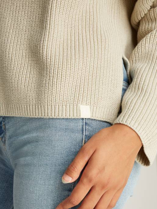 CALVIN KLEIN JEANS CHUNKY LOOSE HIGH NECK SWEATER