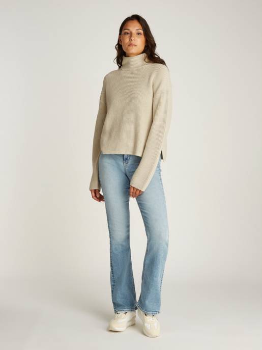 CALVIN KLEIN JEANS CHUNKY LOOSE HIGH NECK SWEATER