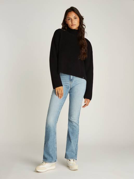 CALVIN KLEIN JEANS CHUNKY LOOSE HIGH NECK SWEATER