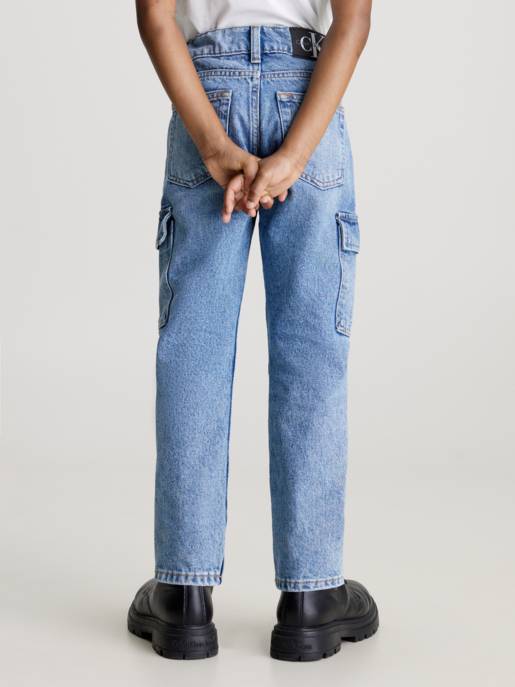CALVIN KLEIN JEANS DAD ICONIC MID BLUE DENIM