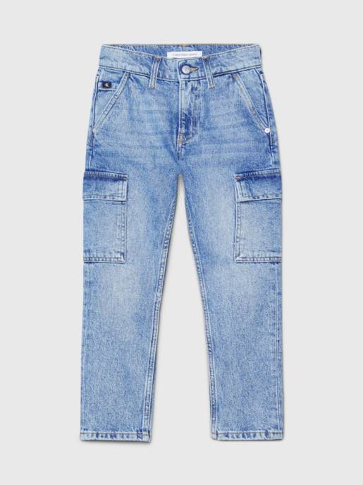 CALVIN KLEIN JEANS DAD ICONIC MID BLUE DENIM