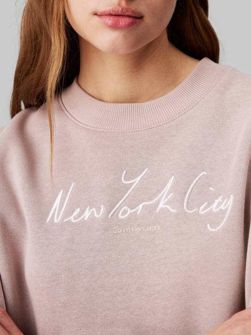 CALVIN KLEIN JEANS EMBROIDERED NYC RELAXED CN