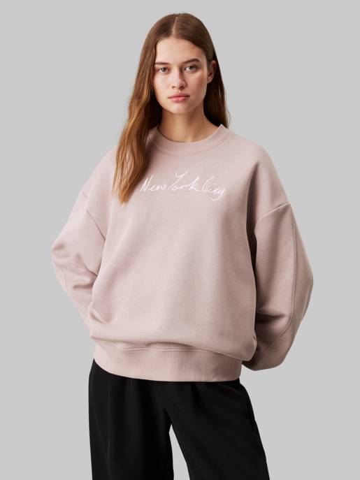 CALVIN KLEIN JEANS EMBROIDERED NYC RELAXED CN