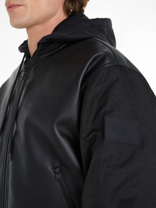 CALVIN KLEIN JEANS Faux Leather Bomber