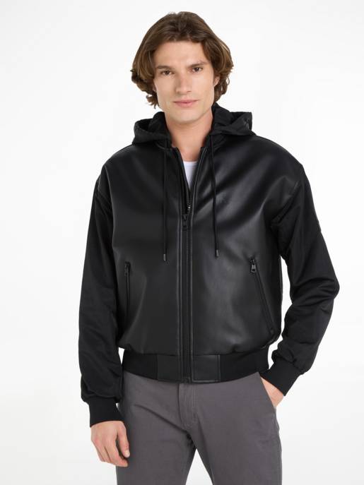 CALVIN KLEIN JEANS Faux Leather Bomber