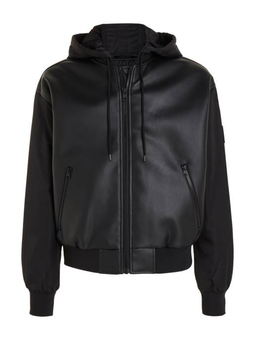 CALVIN KLEIN JEANS Faux Leather Bomber