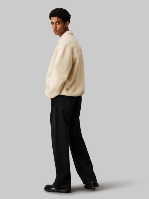 CALVIN KLEIN JEANS HALF ZIP SHERPA