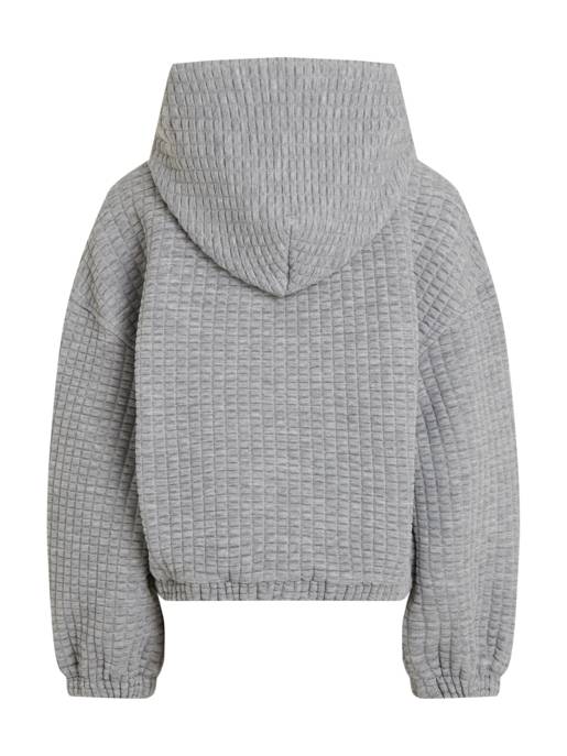 CALVIN KLEIN JEANS JACQUARD QUILTED HOODIE