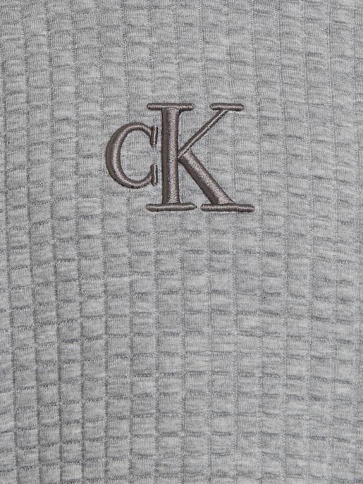 CALVIN KLEIN JEANS JACQUARD QUILTED HOODIE