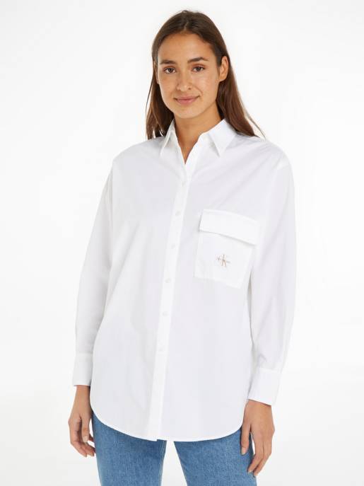 CALVIN KLEIN JEANS LONG COTTON UTILITY LS SHIRT