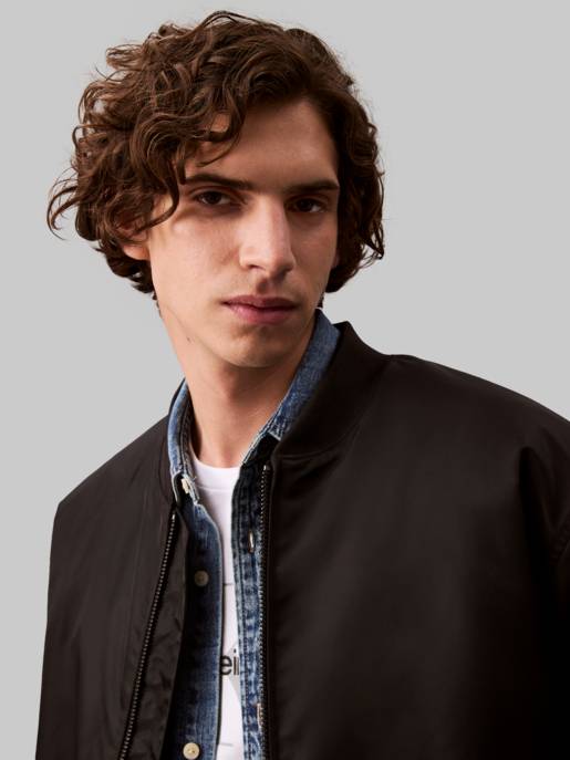 CALVIN KLEIN JEANS LS NYLON PADDED HERO BOMBER