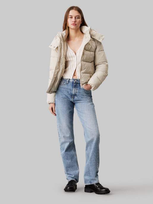 CALVIN KLEIN JEANS MATTE MONOLOGO ND SHORT PUFFER