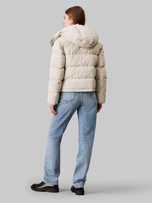 CALVIN KLEIN JEANS MATTE MONOLOGO ND SHORT PUFFER