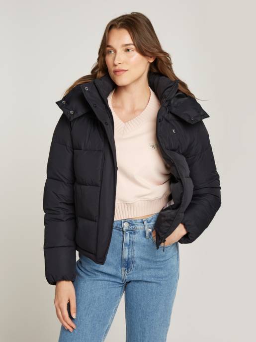 CALVIN KLEIN JEANS MATTE MONOLOGO ND SHORT PUFFER