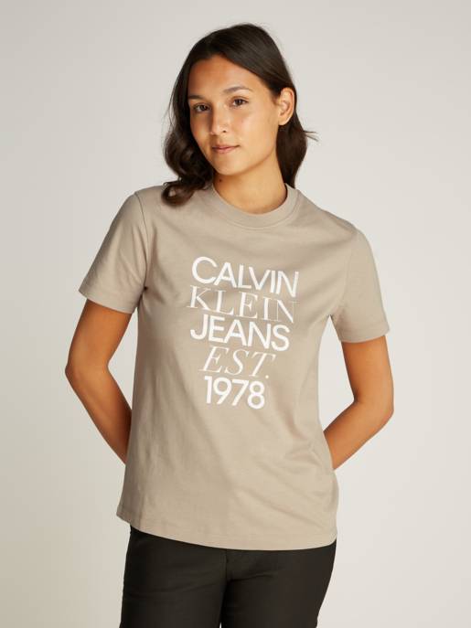 CALVIN KLEIN JEANS MIXED LOGO REGULAR TEE