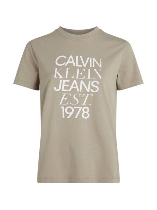 CALVIN KLEIN JEANS MIXED LOGO REGULAR TEE