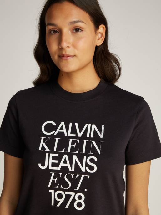 CALVIN KLEIN JEANS MIXED LOGO REGULAR TEE