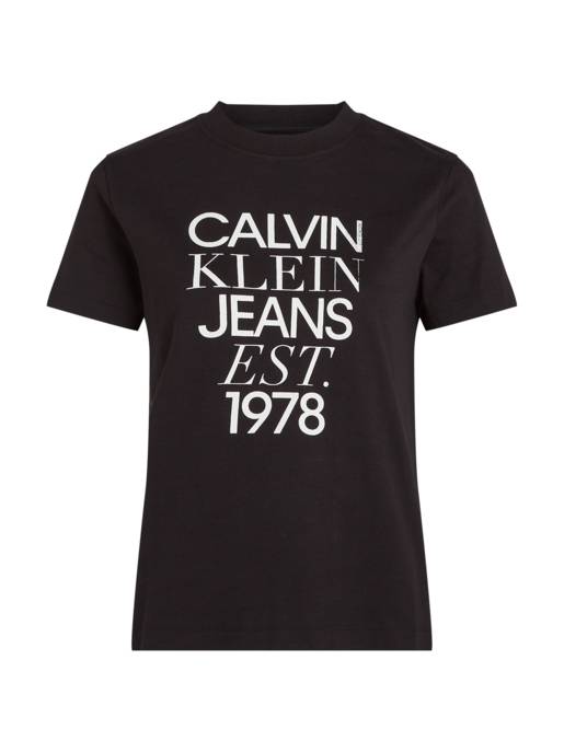 CALVIN KLEIN JEANS MIXED LOGO REGULAR TEE