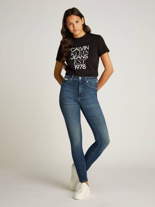 CALVIN KLEIN JEANS MIXED LOGO REGULAR TEE