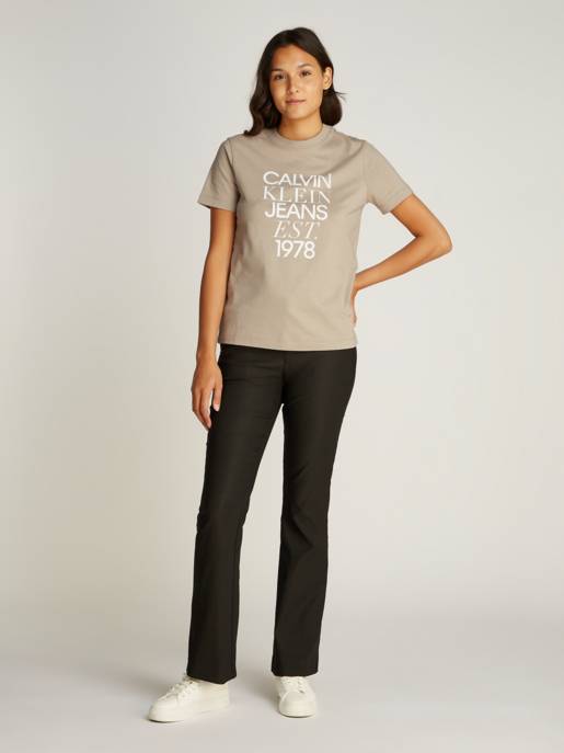CALVIN KLEIN JEANS MIXED LOGO REGULAR TEE