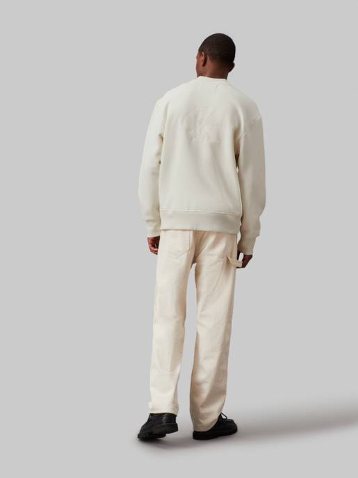 CALVIN KLEIN JEANS MONOLOGO APPLIQUE KNIT BOMBER