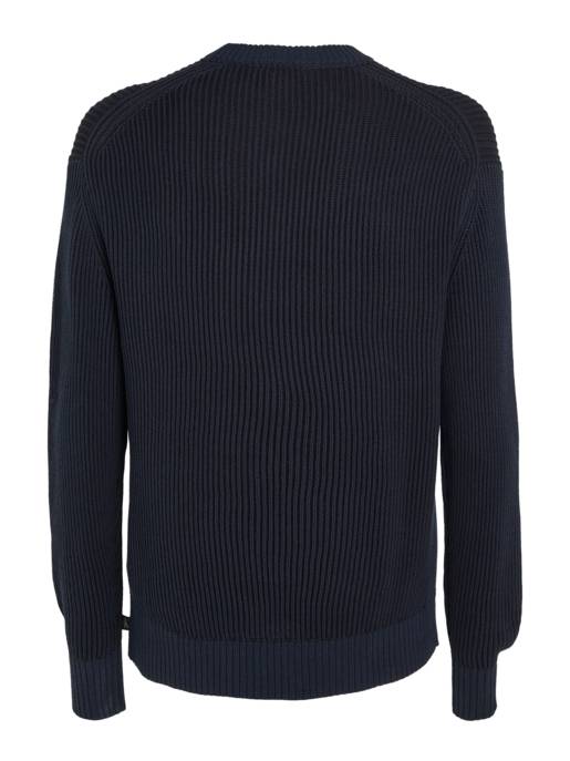 CALVIN KLEIN JEANS PLATED CREW NECK SWEATER