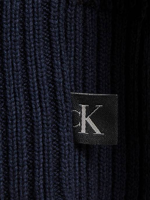 CALVIN KLEIN JEANS PLATED CREW NECK SWEATER