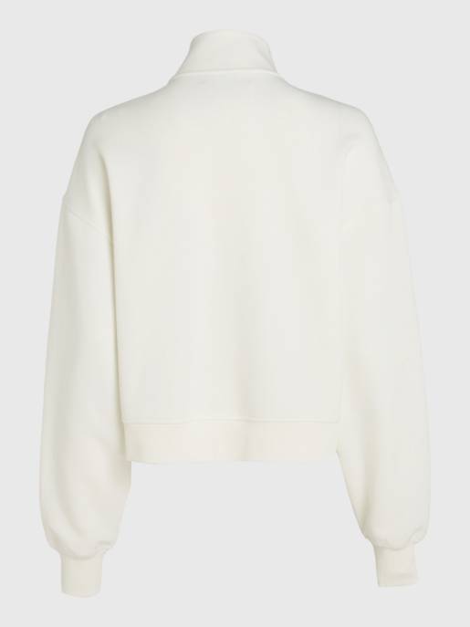 CALVIN KLEIN JEANS SATIN APPLIQUE ZIP-THROUGH