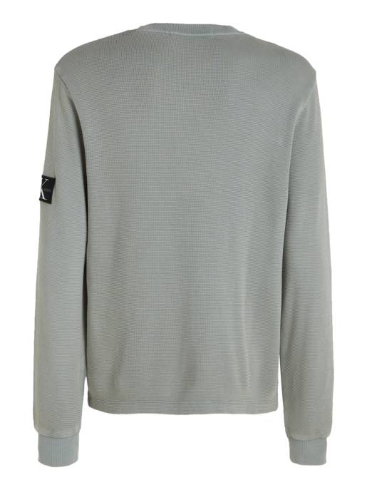 CALVIN KLEIN JEANS Sweatshirt "Washed Badge Waffle"