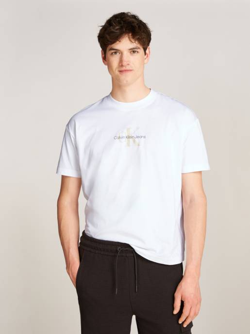 CALVIN KLEIN JEANS TEXTURED MONOLOGO BOYFRIEND TEE
